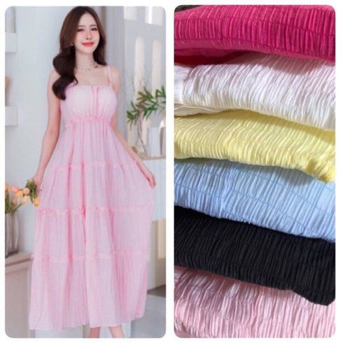 Summer Sleeveless Tiered Layer Long Dresses